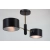 Lampa sufitowa metalowa czarno-złota 2-punktowa 1097/2B z serii VITO - Lampy Elem